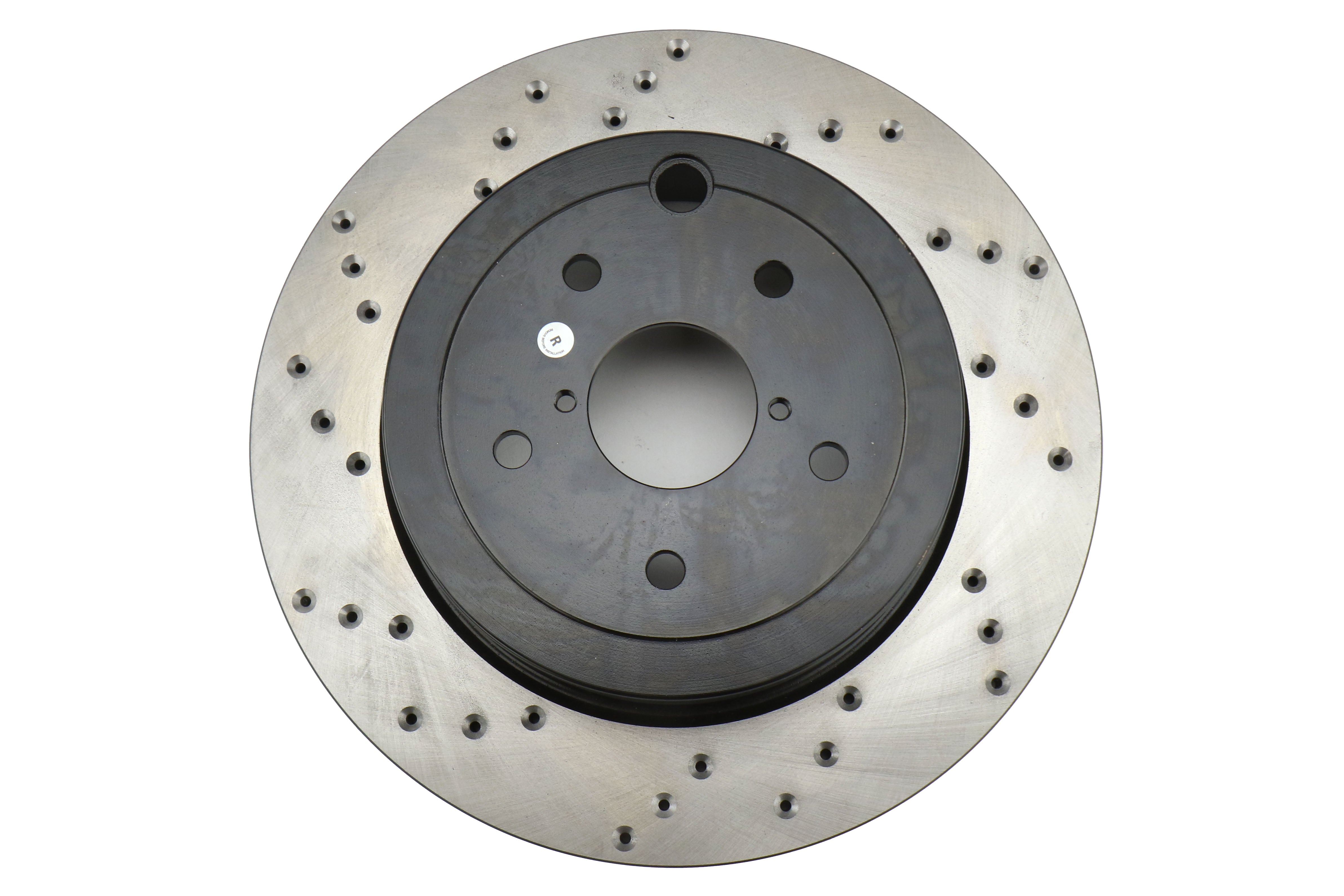 Stoptech Cross Drilled Rotor Single Rear Right - 2008-2017 Subaru STI